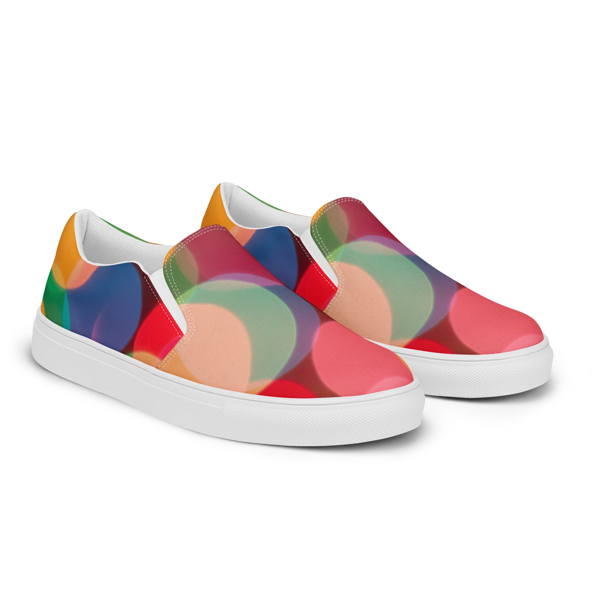 Circles Slip-on Canvas Sneakers