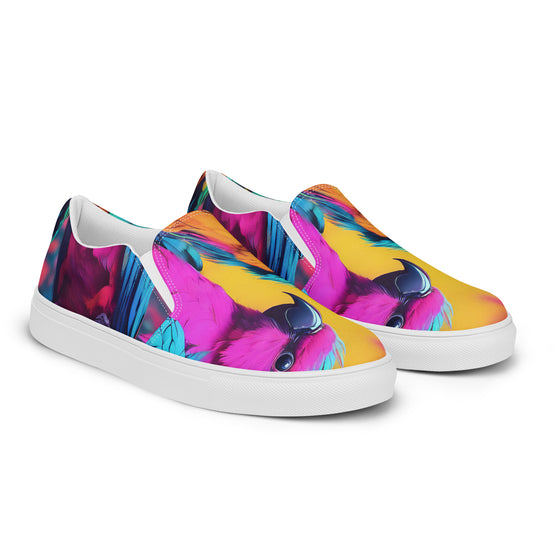 Parrots of Puerto Rico Slip On Canvas Sneakers