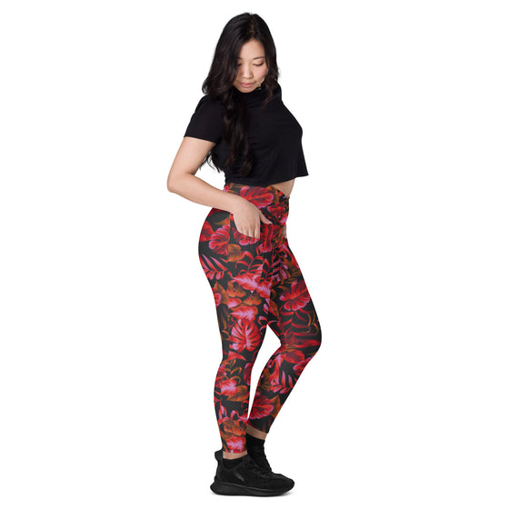 Amazon Jungle Crossover Leggings with Pockets