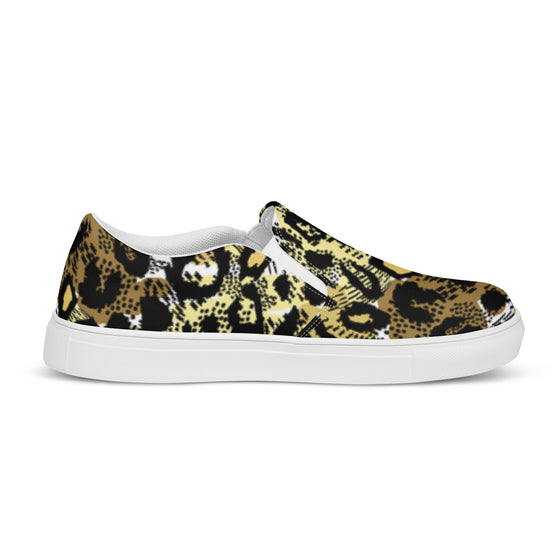 Leopard Slip-on Canvas Sneakers