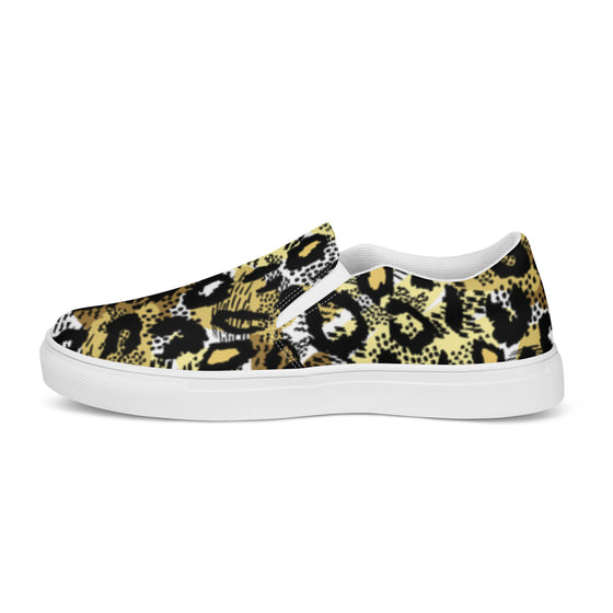 Leopard Slip-on Canvas Sneakers